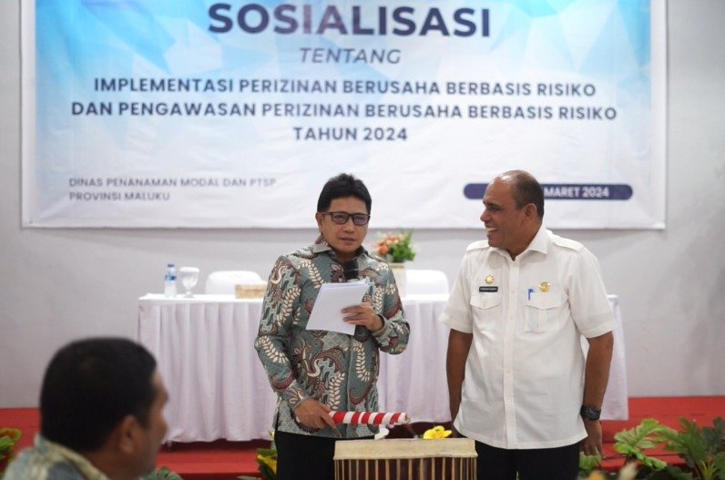 DMPTSP Maluku Sosialisasi Perizinan Berbasis Risiko: Mendorong Kemudahan dan Pertumbuhan Ekonomi