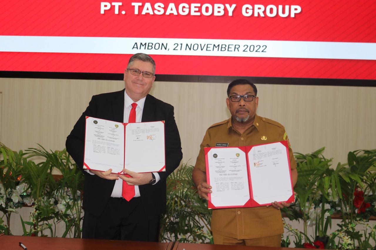 Penandatangan Kesepakan Bersama antara Pemerintah Provinsi Maluku dan PT. Tasageoby Group